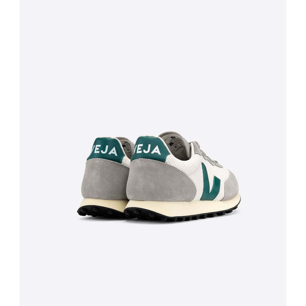 Veja RIO BRANCO HEXAMESH Loopschoenen Dames Grey/Green | BE 429MQZ